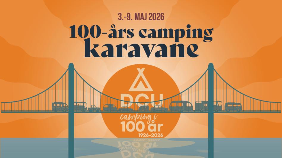 Plakat 100-års campingkaravane Plakat 100-års campingkaravane