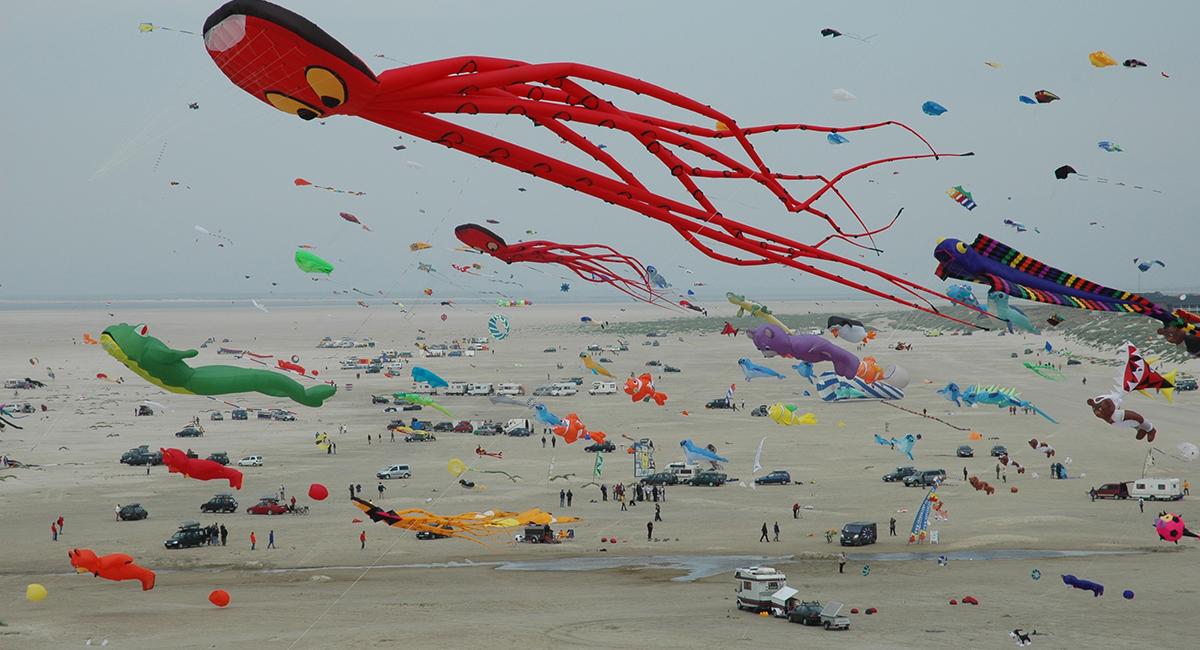 Fanø dragefestival, dragetræf, International Kite Fliers Meeting, dragebyggere